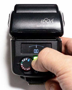 Release finger when the i60A display switches
