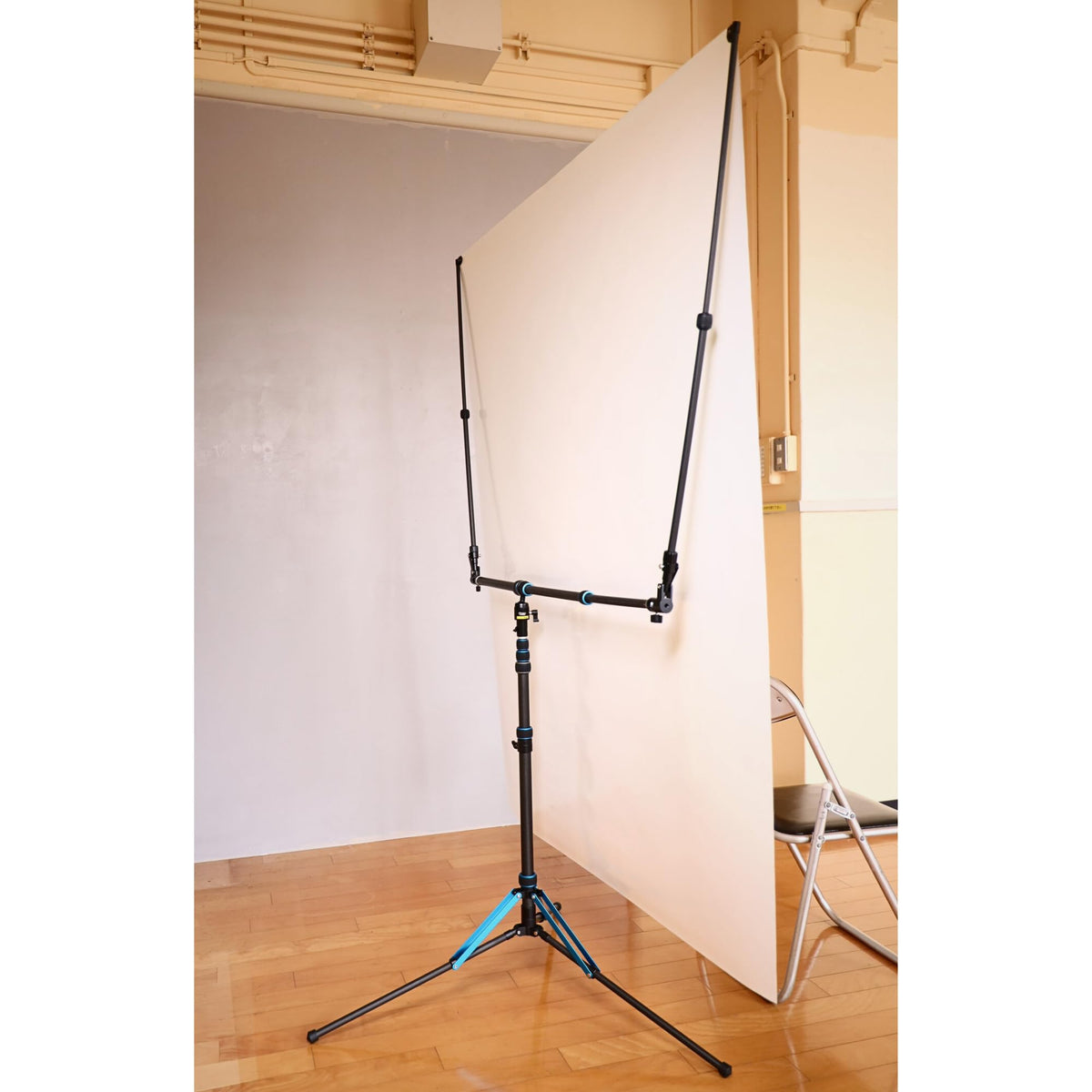 Batten 2-Piece Set with Hooks: Carbon Fiber 2-Section Pole Support System for Reflector Rods and FLAT Backdrops