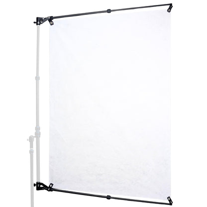 Batten 2-Piece Set with Hooks: Carbon Fiber 2-Section Pole Support System for Reflector Rods and FLAT Backdrops