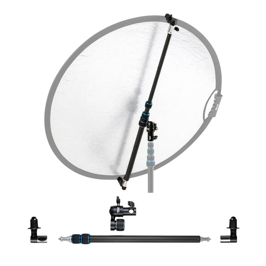 Super Ref-Holder RH-100C-R II Carbon Reflector Holder with Removable Clip and Spigot Receiver