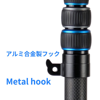 LS-6C-Pro Carbon Light Stand, Top-tier Upgrade Version (Enhanced stability with 2-stage telescopic legs and larger diameter), Super Light Stand